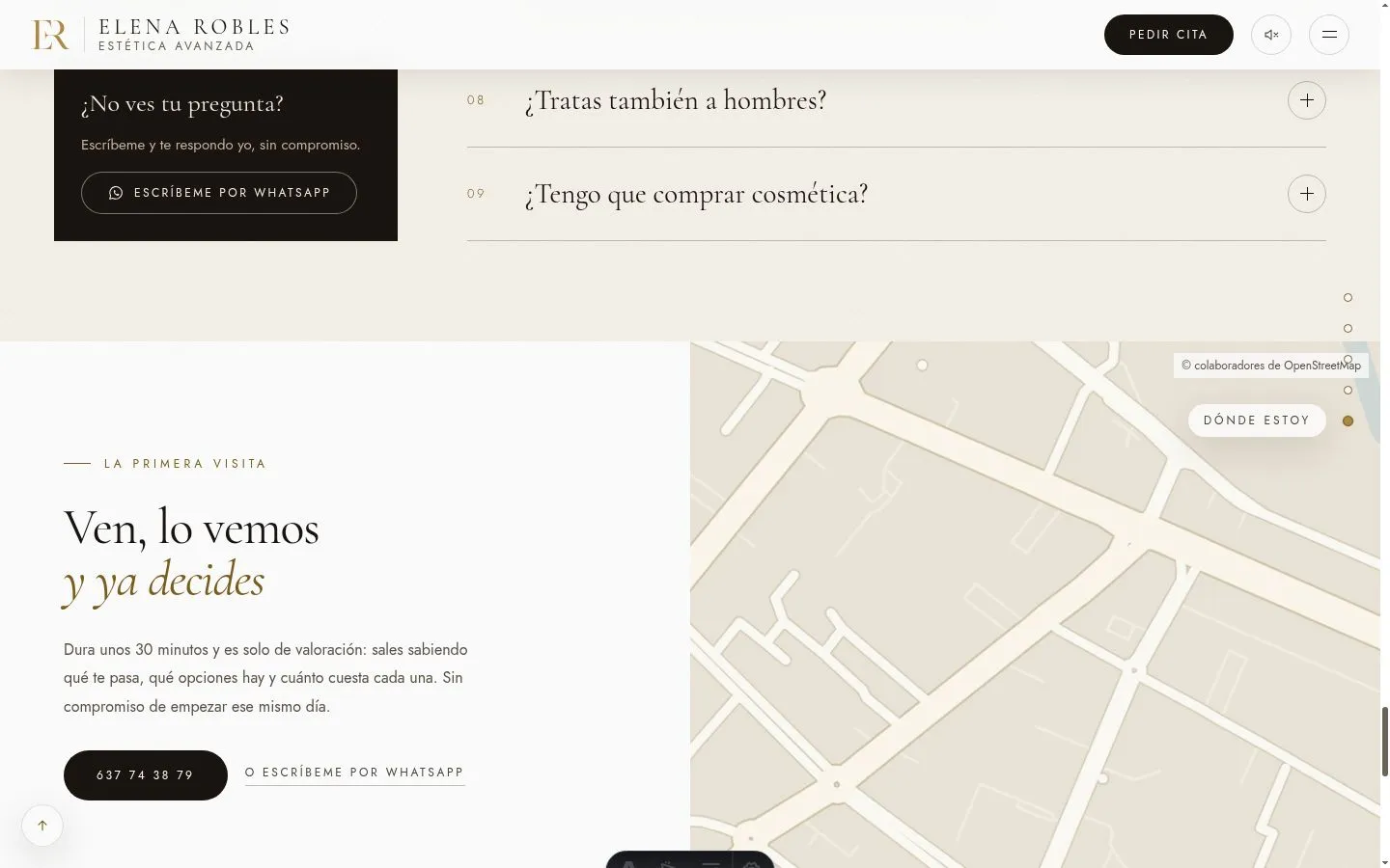 The first visit and a map drawn from open data